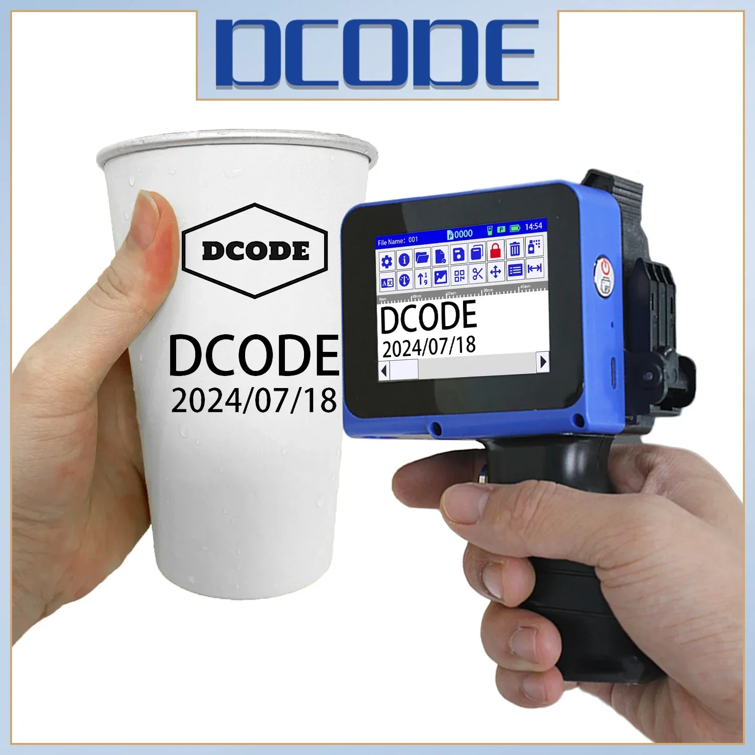 Industrial Laser Printing Machine - DCODE DC12 Tragbarer Mini-Split-Drucker 12,7 mm