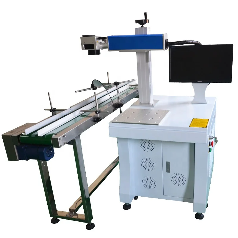 Laser Marking Machine - 2026 Faserlaser-Markiermaschine mit Förderband 20W 30W