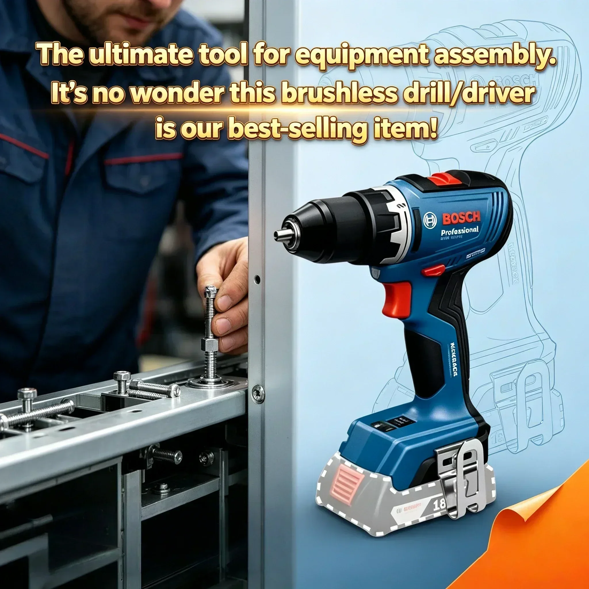 Bosch Drill Gsb 18V - Professioneller BOSCH GSR 18V-65 Akku-Bohrschrauber mit