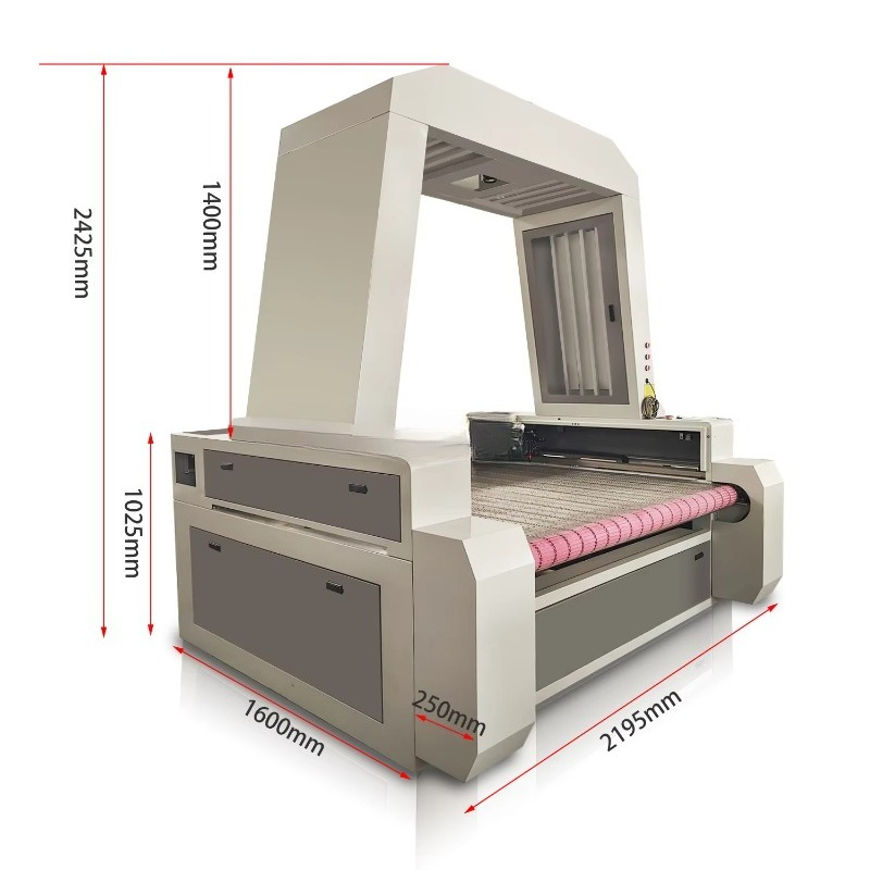 Industrial Laser Fabric Cutter - 1610 CCD-Kamera-Laserschneidemaschine / Laserschneider für Stoff