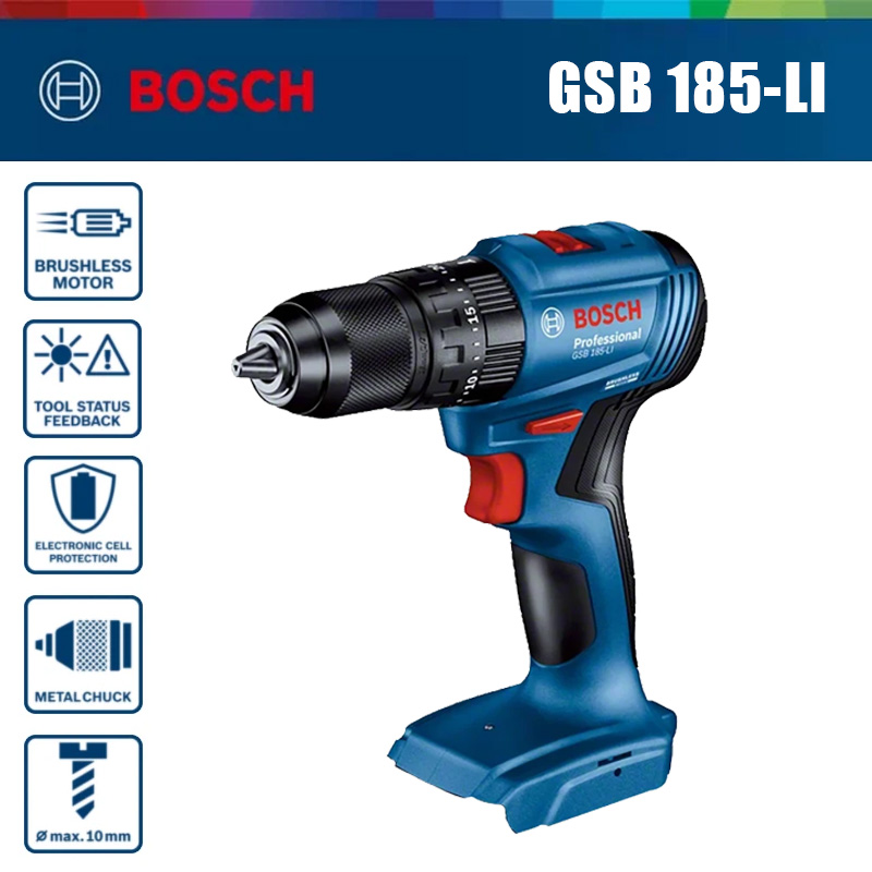 Bosch Drill Gsb 18V - Bosch GSB 185-LI 18V Bürstenloser Akku-Schlagbohrschrauber