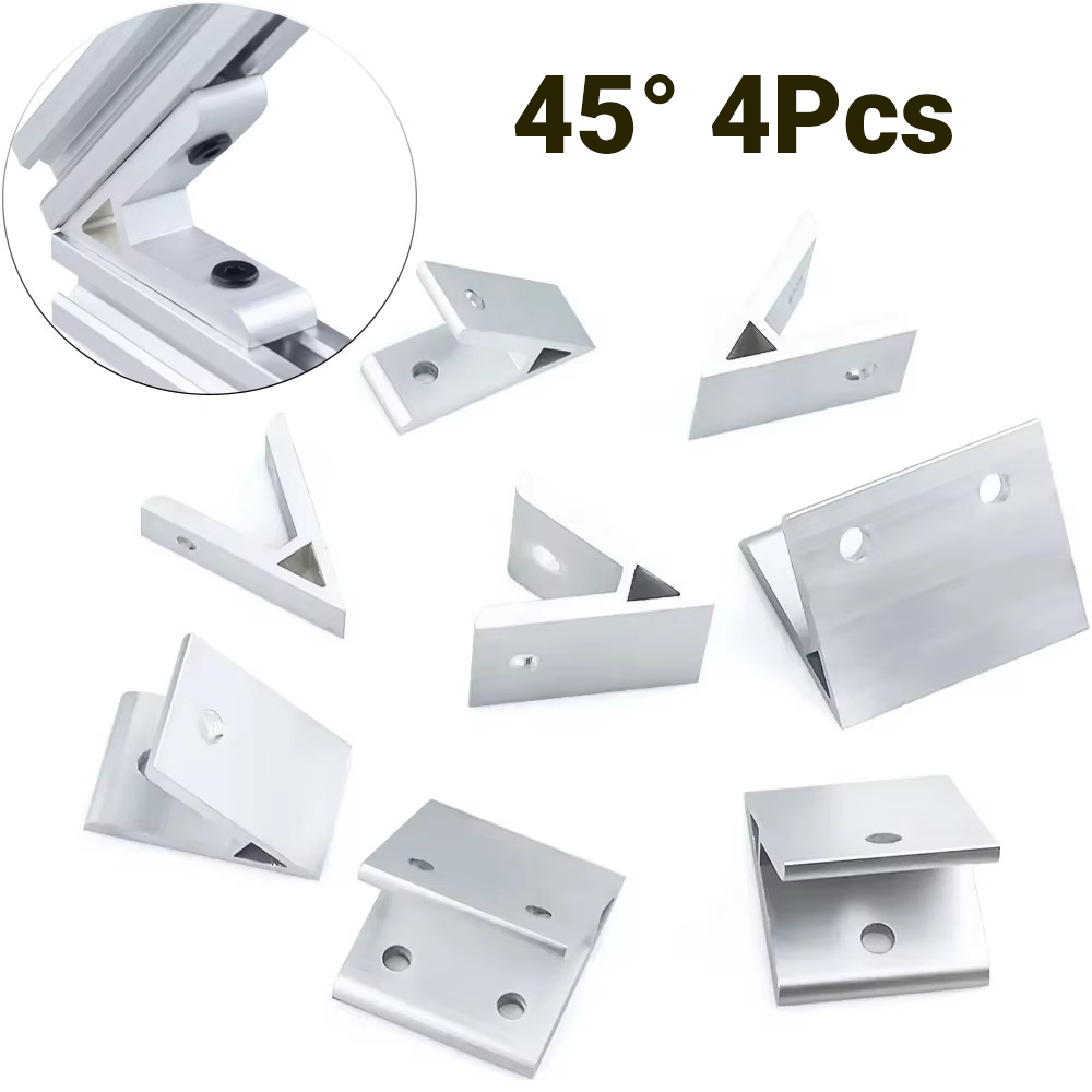 Aluminum T-Slot Profile - 4 Stück 45-Grad-Winkel-Eckwinkel 2020 3030 4040