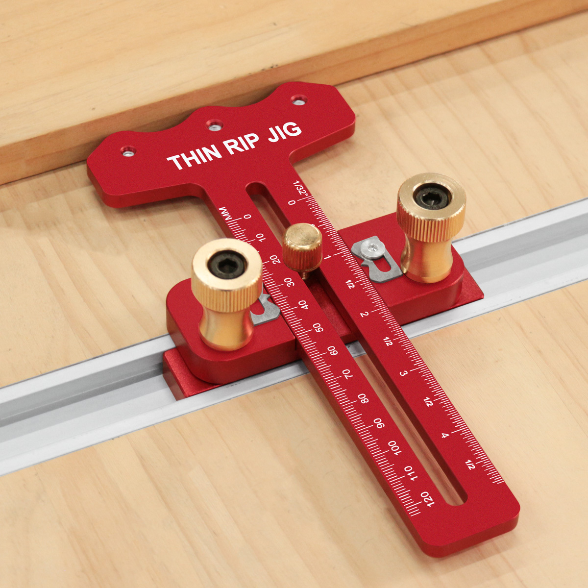 Aluminum T-Slot Profile - Dünne Rip-Tischsägenlehre, 3 Riemenscheiben, dünne Rip-Vorrichtung