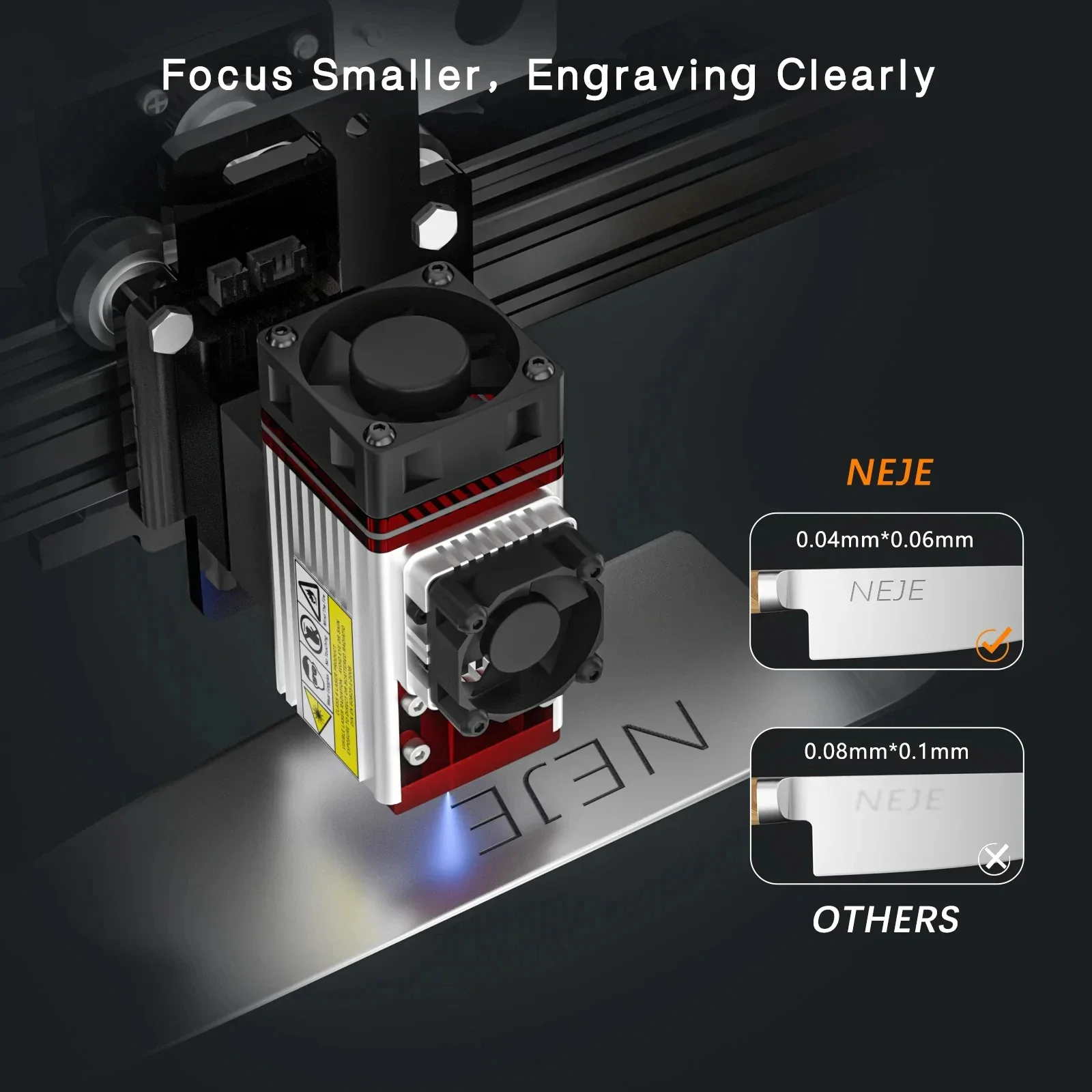 Laser Beam Expander - Premium NEJE N30820/E30/E40/A40630/A40640 Lasermodul 0,5-24W für