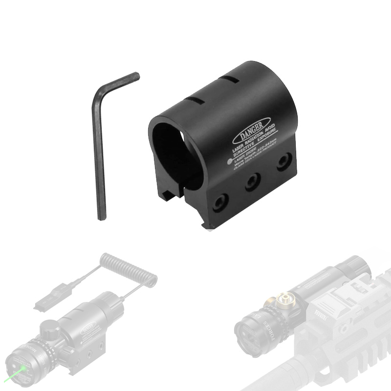 Industrial Laser Gun - Taschenlampen-Zielfernrohr-Laserzielvorrichtung mit Klemmhalterung, Durchmesser 25,4 mm