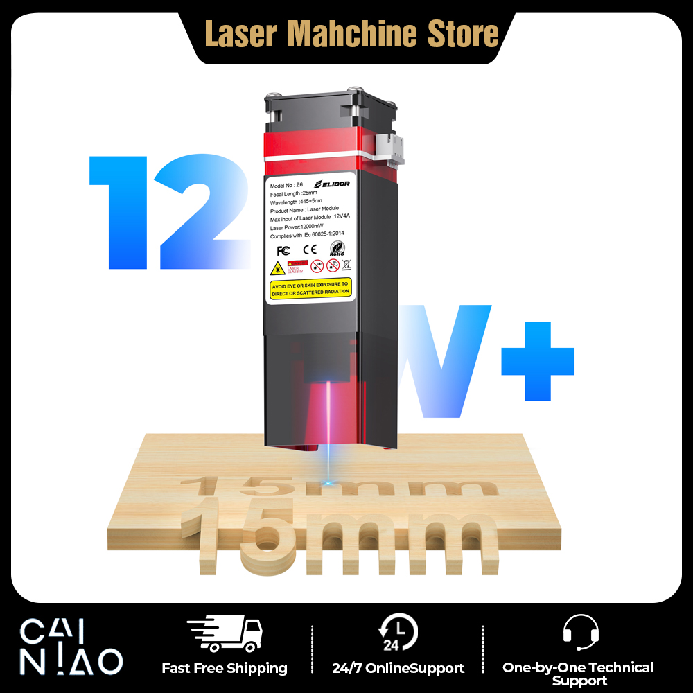 Industrial Laser Cutting - ELIDOR Z6 6W/12W Lasermodul Upgrade-Kit Blaue