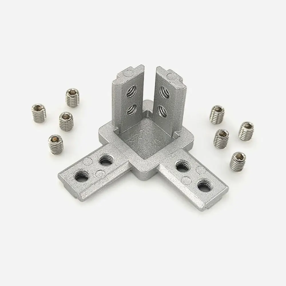 Aluminum T-Slot Profile - 10 Stück 3-Wege-Eckverbinder EU 2020 3030