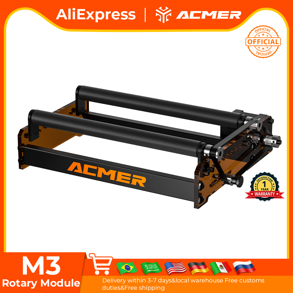 Industrial Laser Cutting - ACMER M3 Laser-Rotationswalze 360° ° Rotierende