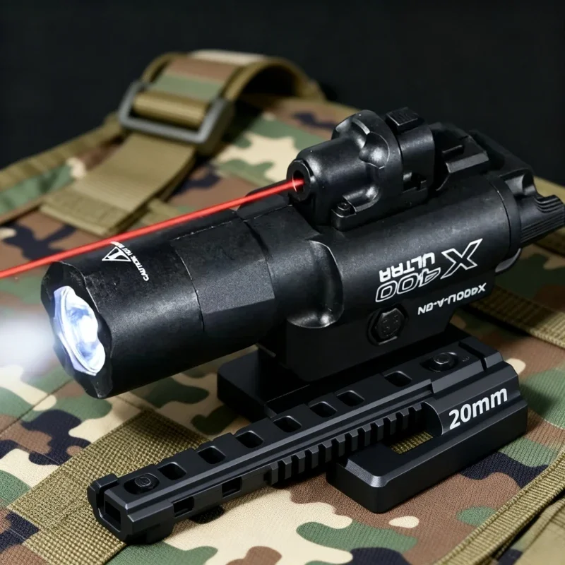 Industrial Laser Gun - X400U 2-in-1 Hochleistungs-Taschenlampe mit Laserpointer, passend