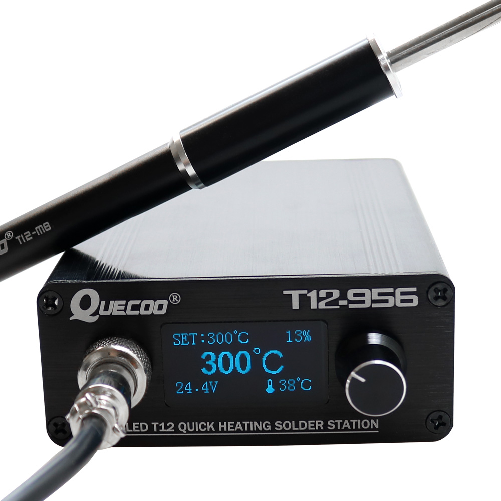 Industrial Laser Soldering Iron - QUECOO T12-956 Löten Digital Station Elektronische