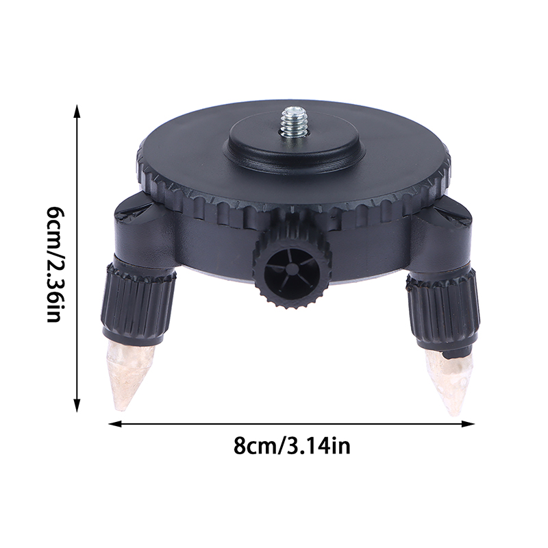 Industrial Laser Measurement - 360-Grad-Drehbare Basislaseradapter-Stativhalterung mit 1/4-Zoll-Schnittstelle für Präzisionslaser-Nivelliergeräte