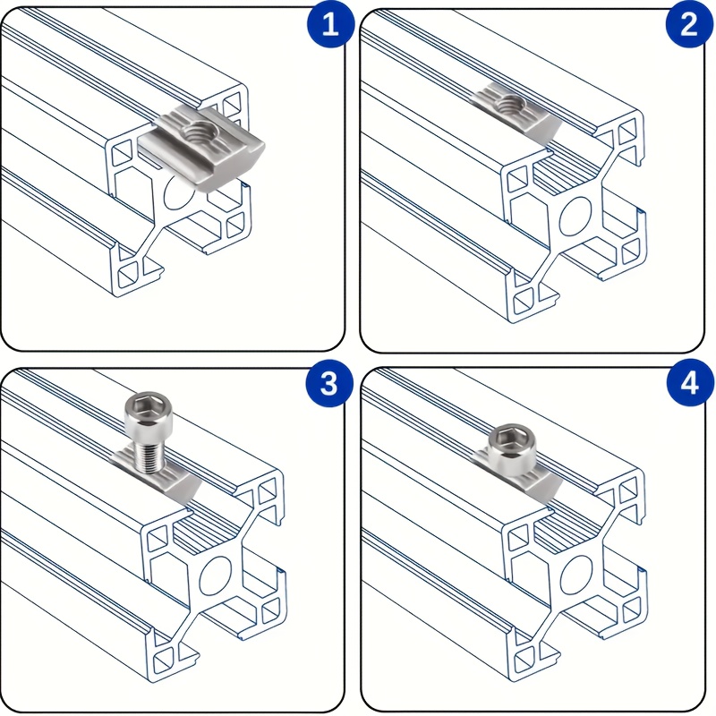 25 Sets Stahl-Set M8 T-Nut-Set – Aluminum T-Slot Profile Bewertung und Preis