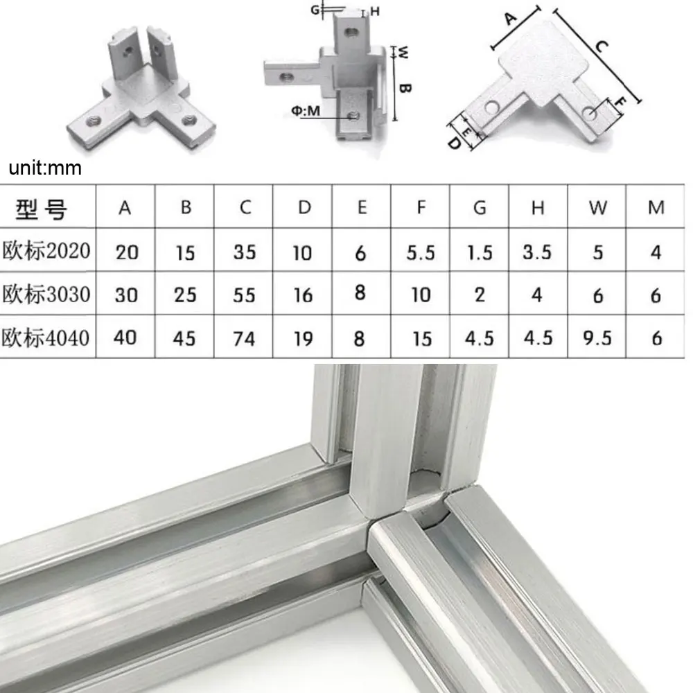 10 Stück 3-Wege-Eckverbinder E – Aluminum T-Slot Profile Bewertung und Preis
