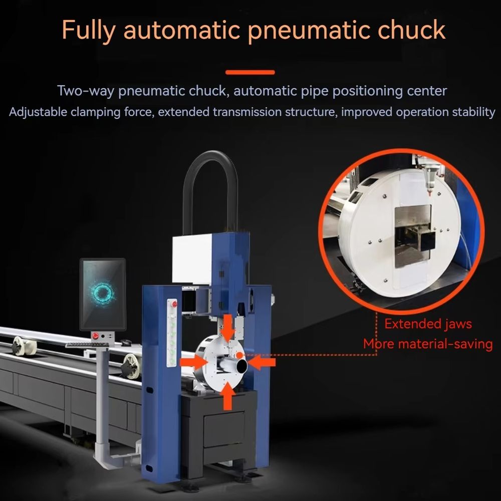 Metallrohr-Faserlaserschneidem – Industrial Fiber Laser Cutting Machine Bewertung und Preis