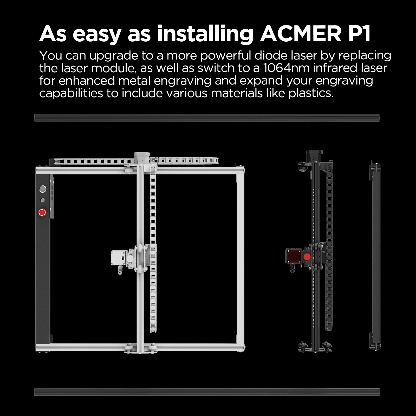 P1 L60 DIY Aluminium-Erweiteru – Laser Marking Machine Bewertung und Preis
