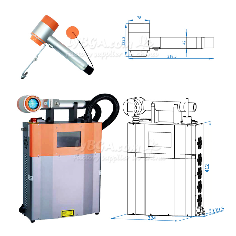LY-LCG100A 100 W gepulste Lase – Industrial Laser Removal Machine Bewertung und Preis